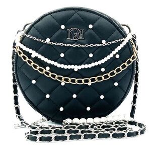 Badgley Mischka Women's Rounded Shoulder Handbag Black NWT